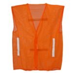 Orange Mesh Safety Vest with Reflectors & Velcro Fastening