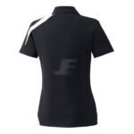 Women Black Short Sleeve Sports Polo Shirt