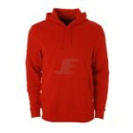 Custom Logo Solid Color Pullover Red Fleece Hoodie