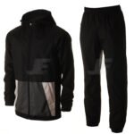 Hooded Tracksuit Large Flap Pockets Over Neck Style Sports Suit