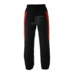 Black Micro Jogging Trousers With Contrast Mesh Panel