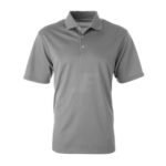 Mens Plain 3 Button Golf Shirt – White