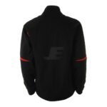 Mens Black & Red Outdoor Sports Team Softshell Jacket