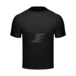 Mens Black Raglan Short Sleeve Compression T-Shirt