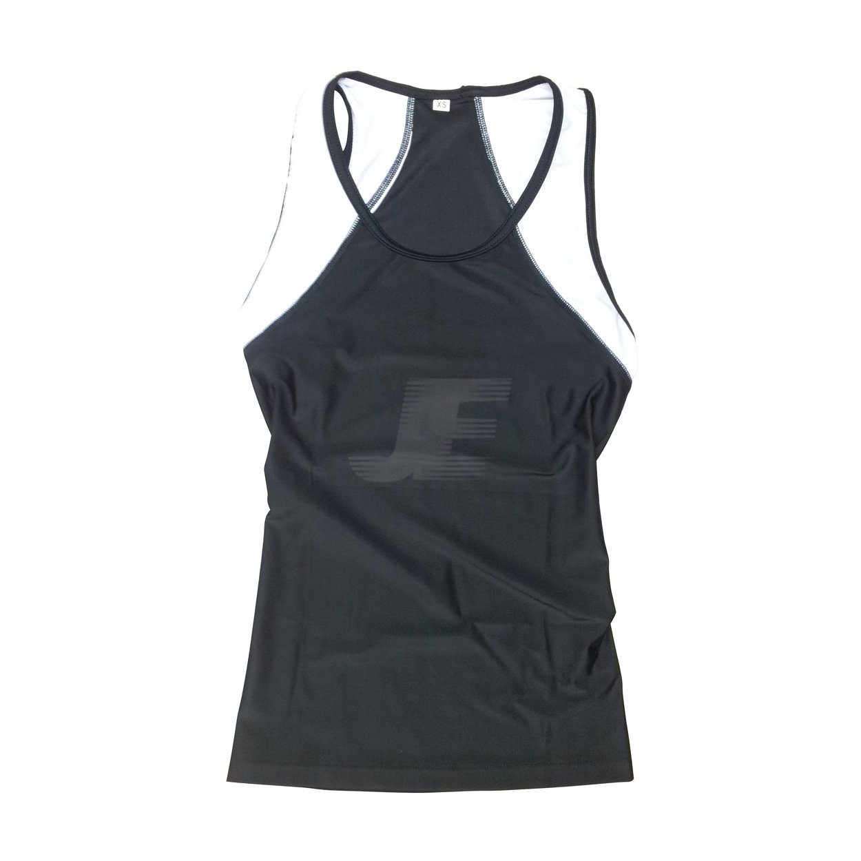 Women Black & White Yoga Workout Tank Top