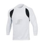 Mens O Neck Long Sleeve Rash Guard With Mesh Panel