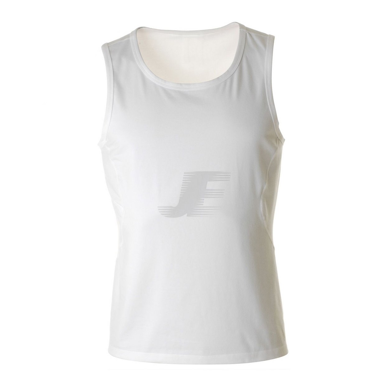 Mens Gym Working White Compression Tank Top