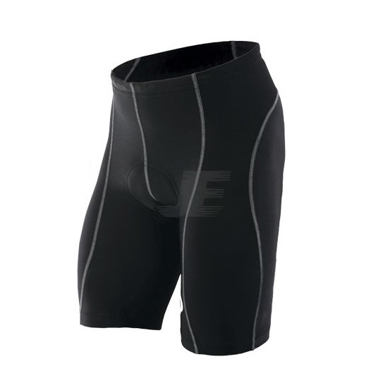 Mens Contrast Stitching Professional Black Cycling Shorts