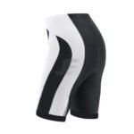 Black & White Gel Chamois Padded Professional Cycling Shorts