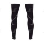 Black Multi Panels Winter Cycling Leg Warmers