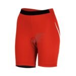 Gel Padded Red Cycling Shorts 4 Way Stretch Fabric