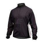 Mens Black Cycling Wear Waterproof Lightweight Rain Jacket