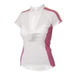 Women Tri Color Half Zip Raglan Sleeve Cycling Jersey