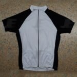 Mens Black & Blue Raglan Sleeve Full Zip Cycling Jersey