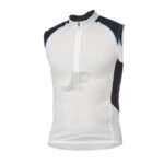 Mens Yellow & Black Half Zip Sleeveless Cycling Jersey