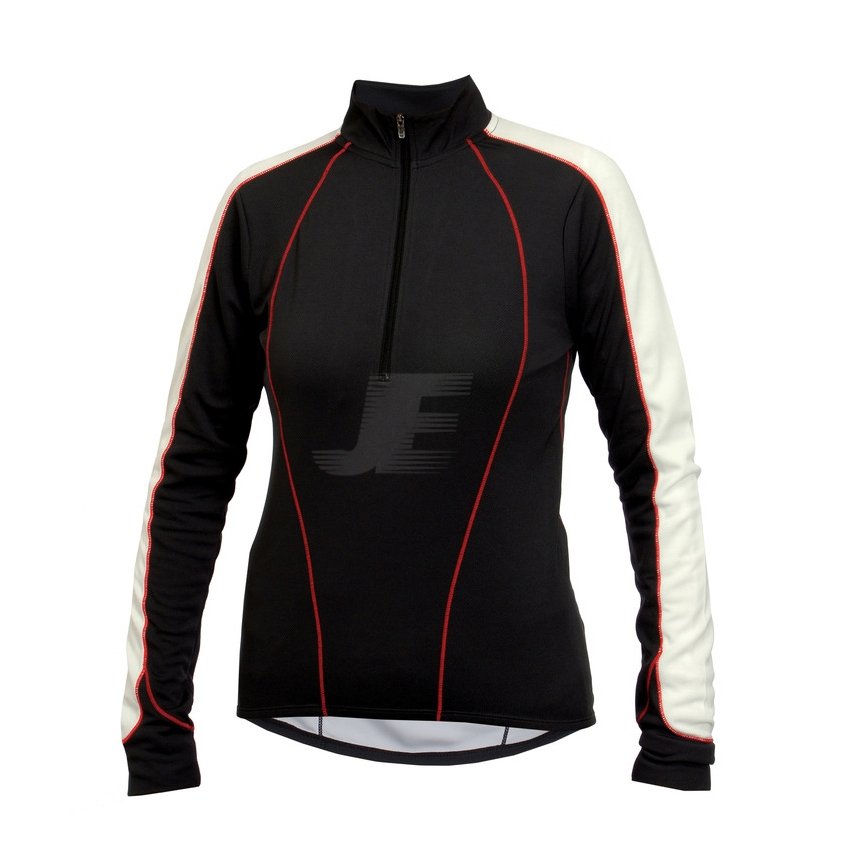 Women Half Zip Pullover Winter Long Sleeve Cycling Jersey