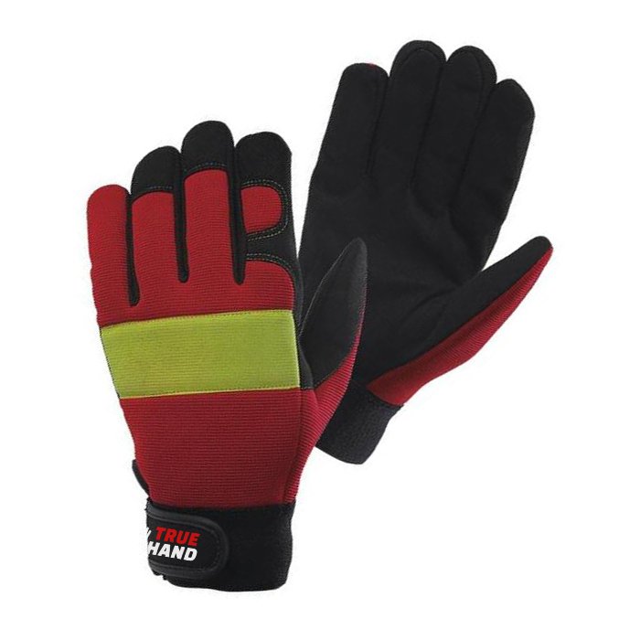 High Visibility Amara Synthetic Leather Mechanic Gloves