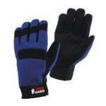 Blue General Purpose Synthetic Leather Mechanic Gloves