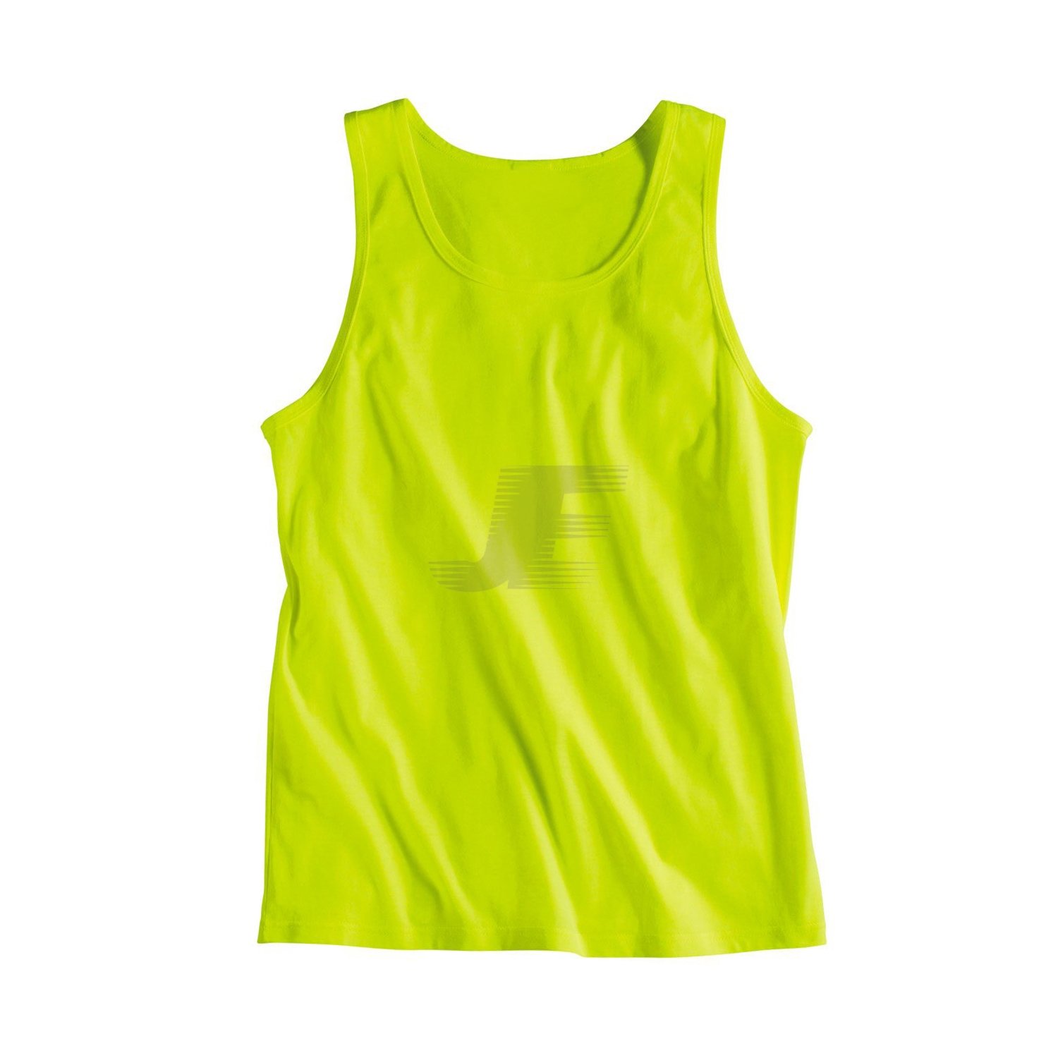 Women Yoga & Gym Wear Yellow Fluorescent Tank Top