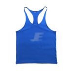 Bodybuilding Gym Wear Royal Blue Cotton Stringer Tank Top