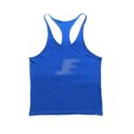 Bodybuilding Gym Wear Royal Blue Cotton Stringer Tank Top