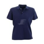 Women Short Sleeve Two Button Cotton Pique Polo Shirt