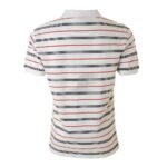 Mens Short Sleeve Line Stripes Rugby Polo Shirt