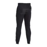 Mens Heavyweight Black Fitted Fleece Joggers