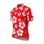 Mens Raglan Short Sleeve Custom Sublimation Printed Cycling Jersey