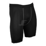 Mens Contrast Stitch Base Layers Black Compression Shorts