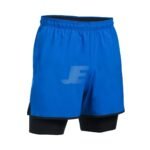 Mens 2 In 1 Interlock Swim Shorts with Lined Compression Shorts