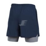 Mens 2 In 1 Interlock Swim Shorts with Lined Compression Shorts