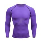 Mens Base Layers Red Long Sleeve Compression Shirt