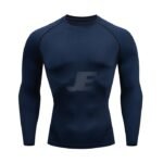 Mens Base Layers Red Long Sleeve Compression Shirt