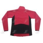 Mens Winter Cycling Wear Red & Black Softshell Jacket