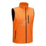 Mens Sleeveless Windproof Softshell Cycling Jacket With Pockets