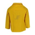 Yellow Industrial Workwear Waterproof Hooded Rain Jacket