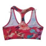 Women Floral Sublimation Printed Yoga Workout Sports Bra