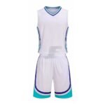 Customized Striped Yellow Birdseye Mesh Basketball Uniform Kit