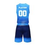 Custom Sublimation Printed Round Neck Basketball Uniform Kit