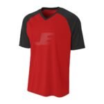 Lightweight Two Color Raglan Short Sleeve Interlock Soccer Jersey