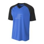 Lightweight Two Color Raglan Short Sleeve Interlock Soccer Jersey